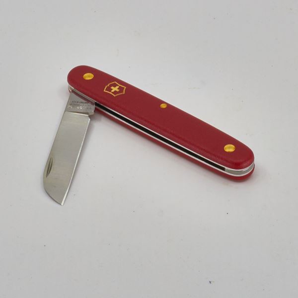 Bild von Blumenmesser 100mm 'Victorinox' rot, Rechtshänder