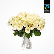 Edelrose weiss 50cm Fairtrade Max Havelaar blume 3000 Gestaltungsvorschlag