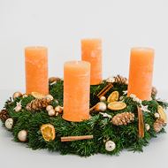 Adventskranz orange (DIY)