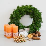 Adventskranz orange (DIY)