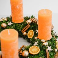 Adventskranz orange (DIY)