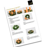 Adventskranz orange (DIY)