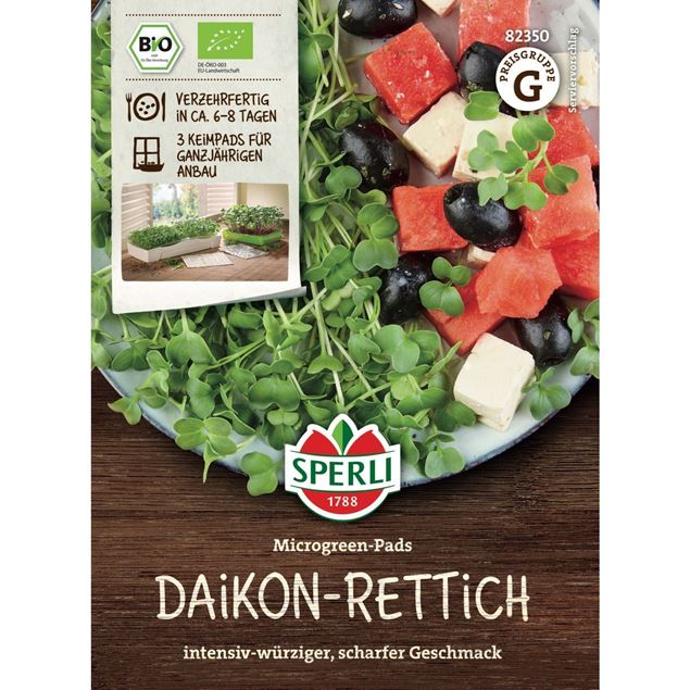 Bild von Microgreen-Pads 'Daikon-Rettich' - 3 Pads