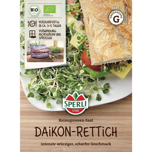 Bild von Keimsprossen-Saat 'Daikon-Rettich' - 40gr