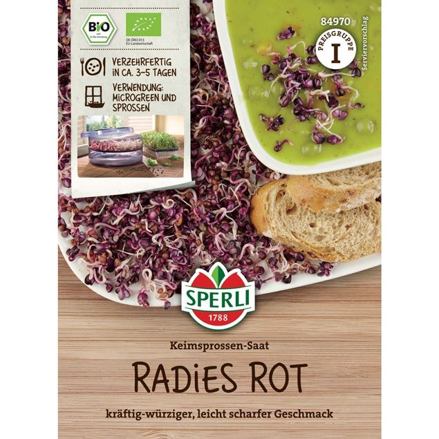 Bild von Keimsprossen-Saat 'Radies rot' - 30gr