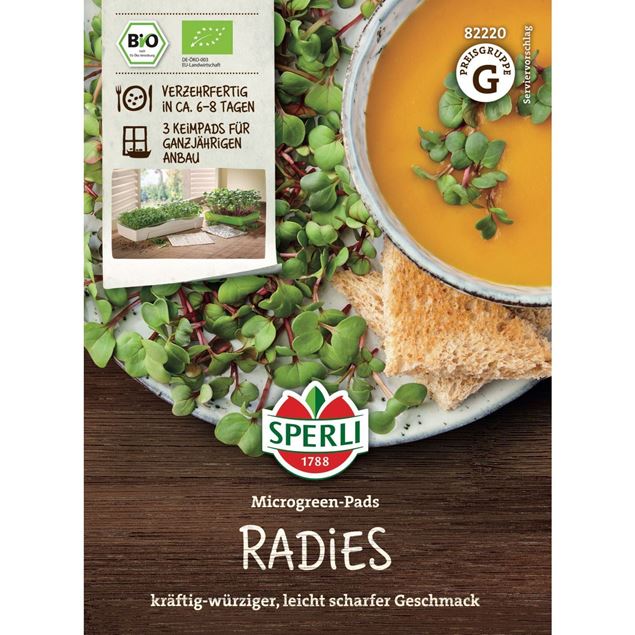 Bild von Microgreen-Pads 'Radies' - 3 Pads