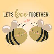 Image sur Cartes «Let's Bee Together» (Set de 10)