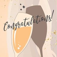 Image sur Cartes «Congratulations» (Set de 10)