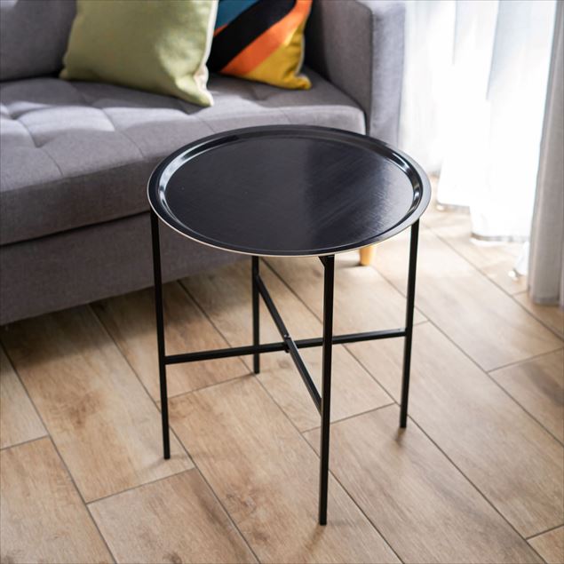 Image de Table d'appoint ludique "Black Sea", Ø 46 cm