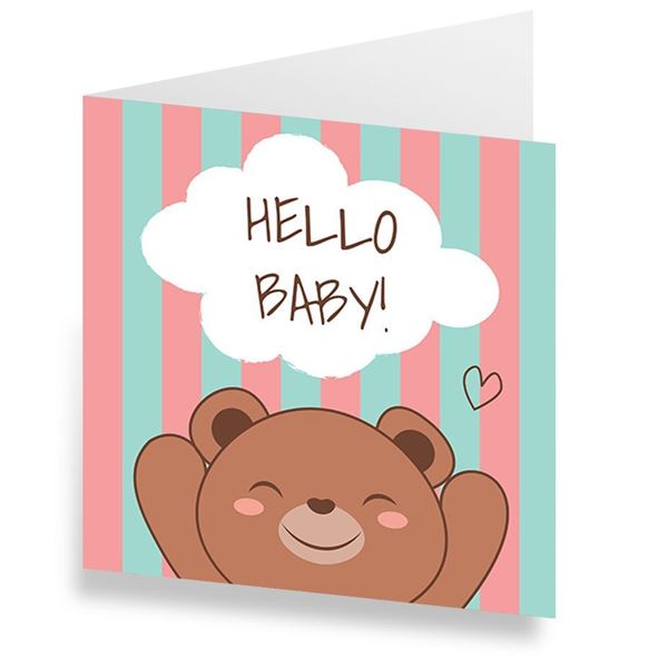 Image sur Cartes «Hello Baby» (Set de 10)