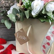 Blumentasche mit Herz « In Love »