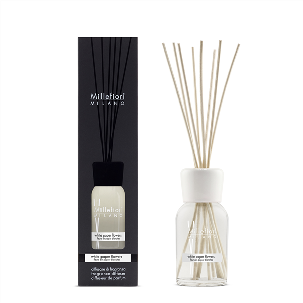 Image sur Fleur en papier blanches Natural Stick Diffuser 250ml